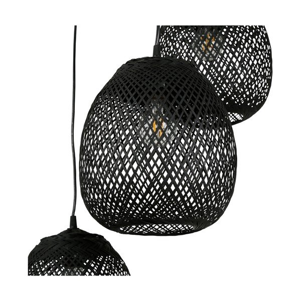 Czarna lampa wisząca 40x40 cm Elme – Côté Table-image-4