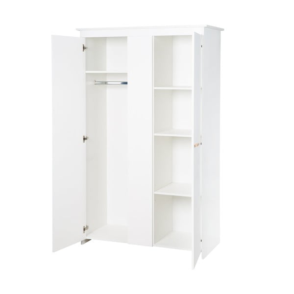 Biała szafa dziecięca 119x190x52 cm Anton – Roba-image-4