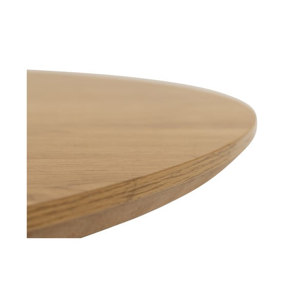 Okrągły stół z blatem w dekorze dębu ø 120 cm Yale – Actona-image-3