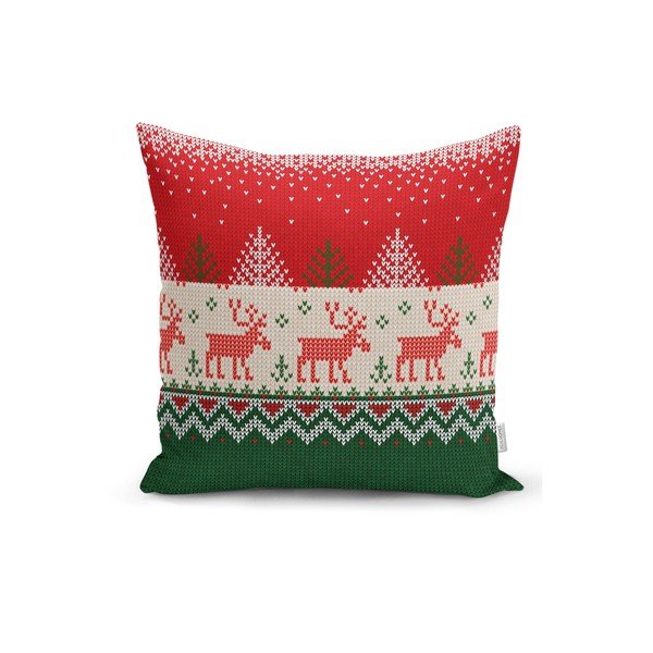 Zestaw 4 świątecznych poszewek na poduszki i bieżnika Minimalist Cushion Covers Merry Christmas-image-4