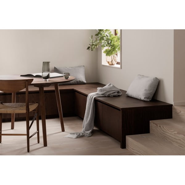 Jasnoszara wełniana narzuta Blomus Merino-image-1