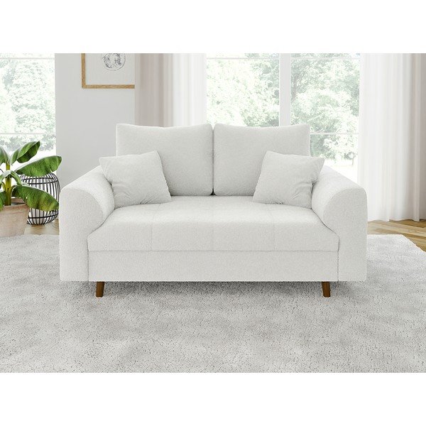 Biała sofa z materiału bouclé 150 cm Ariella – Ropez-image-1