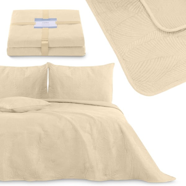 Beżowa narzuta 170x210 cm Palsha – Restilo-image-3