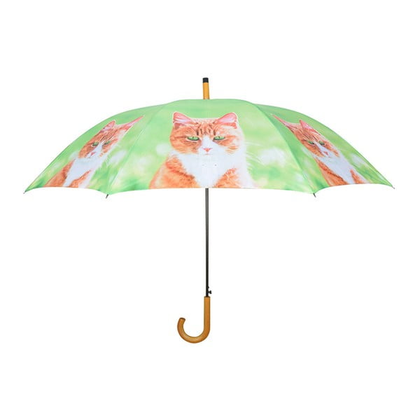 Jasnozielony parasol z kotami Esschert Design, ⌀ 120 cm