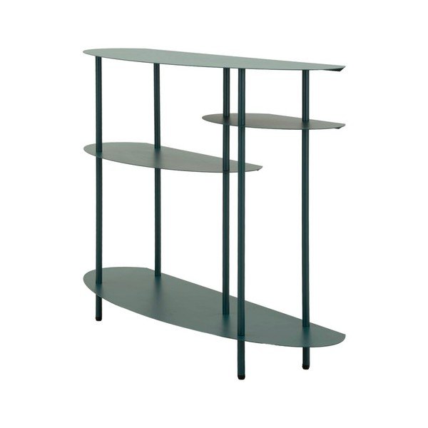 Zielononiebieska metalowa konsola 34x118 cm Saturn – Mauro Ferretti-image-2