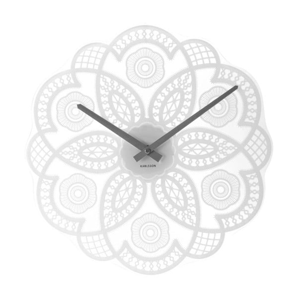 Zegar ścienny Present Time Lace White