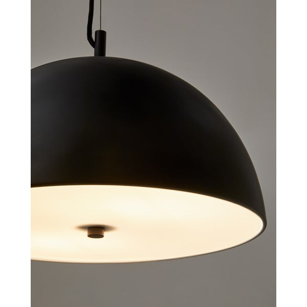 Czarna lampa wisząca z metalowym kloszem ø 39,5 cm Catlar – Kave Home-image-3