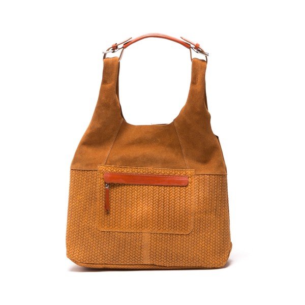 Skórzana torebka Tote 875 Cognac-image-2