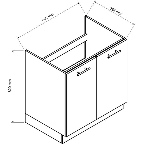 Kuchnia w kształcie L z blatem (bez usługi montażu) 240–220 cm Kole – STOLKAR-image-3