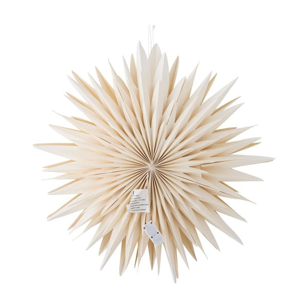 Biała dekoracja świetlna wisząca ø 50 cm Elijas – Bloomingville-image-3