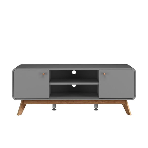 Szara szafka pod TV 140x53 cm Caitlin – Støraa
