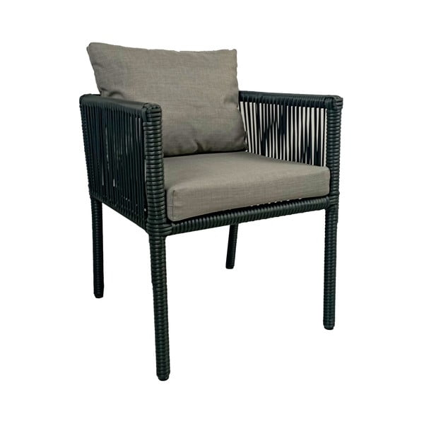 Szary zestaw mebli ogrodowych z imitacji rattanu dla 6 osób Vera 2 – Floriane Garden-image-3