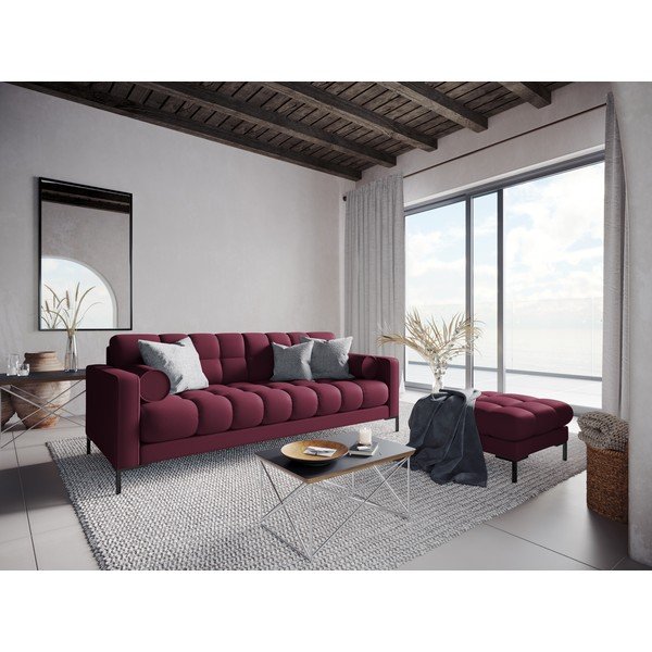 Ciemnoczerwony podnóżek Cosmopolitan Design Bali, 60 cm-image-4