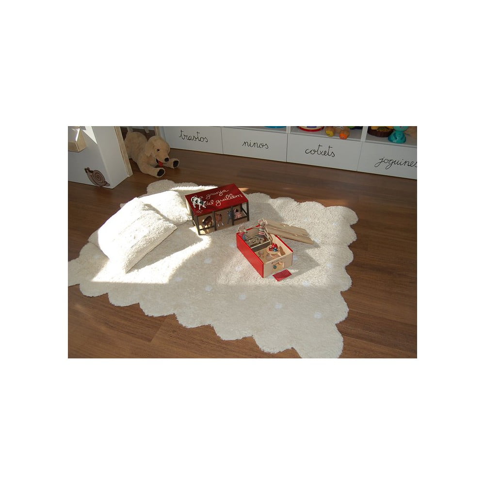 Beżowy bawełniany dywan dziecięcy tkany ręcznie odpowiedni do prania 120x160 cm Biscuit Beige – Lorena Canals (zdjęcie 4)