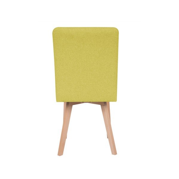 Żółte krzesło Micadoni Home Lucio-image-3