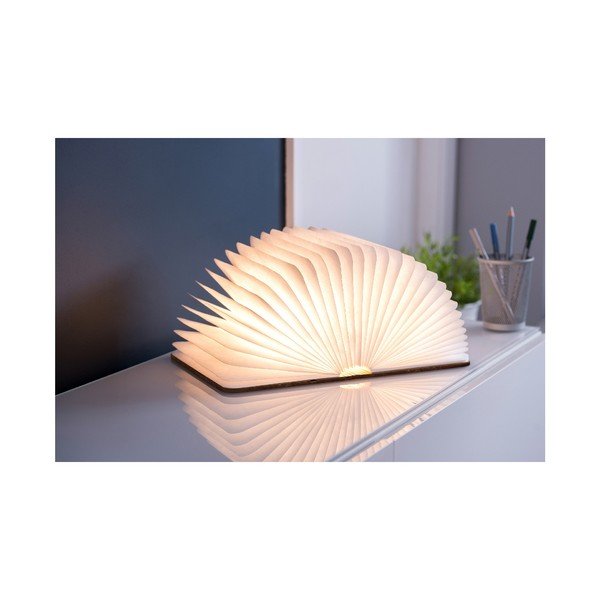 Lampa stołowa LED z tekstylnym kloszem (wysokość 2,5 cm) Booklight – Gingko-image-1