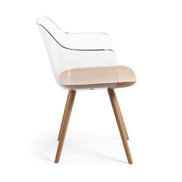 Fotel z nogami z drewna bukowego Kave Home Klam-image-2