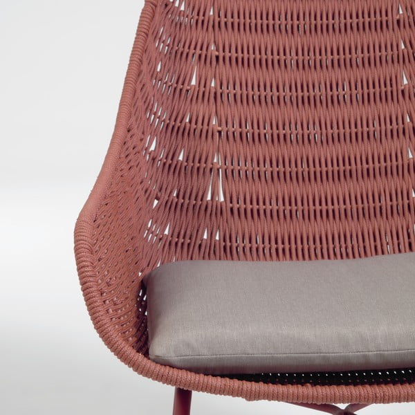 Fotel ogrodowy w kolorze terakoty Kave Home Abeli-image-1