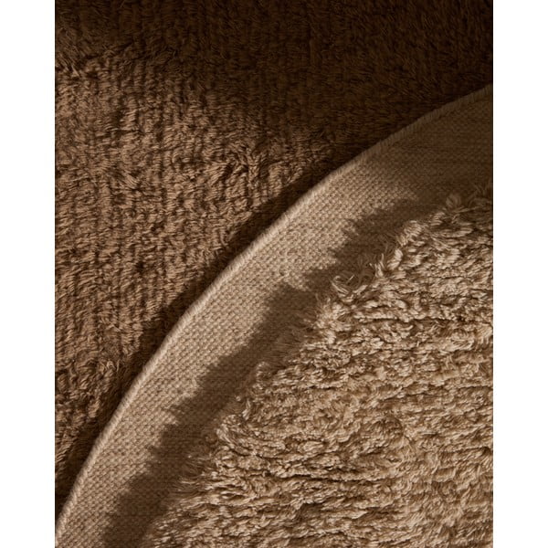 Kremowy wełniany okrągły dywan tkany ręcznie ø 200 cm Marely – Kave Home-image-3