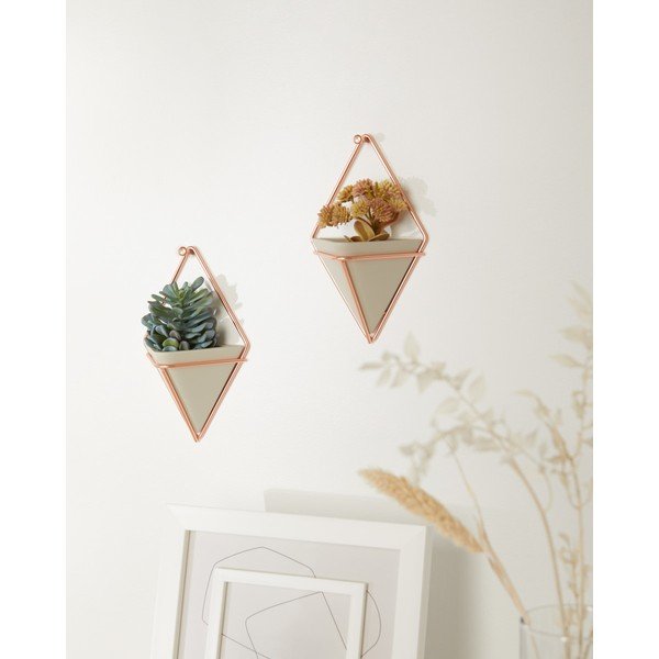 Ceramiczne wiszące doniczki na zioła zestaw 2 szt. Trigg – Umbra-image-1