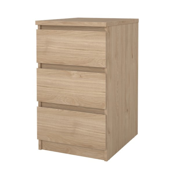 Komoda w dekorze dębu w naturalnym kolorze 40x70x50 cm Naia – Tvilum-image-4