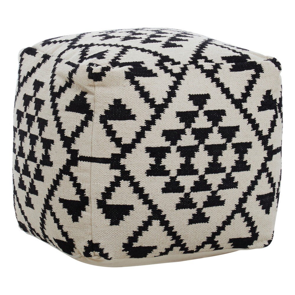 Czarno-biały puf Cefena – Premier Housewares
