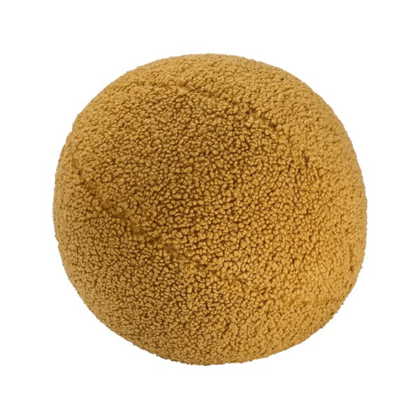 Brązowa poduszka na sofę dziecięcą z materiału bouclé Ball – Wigiwama