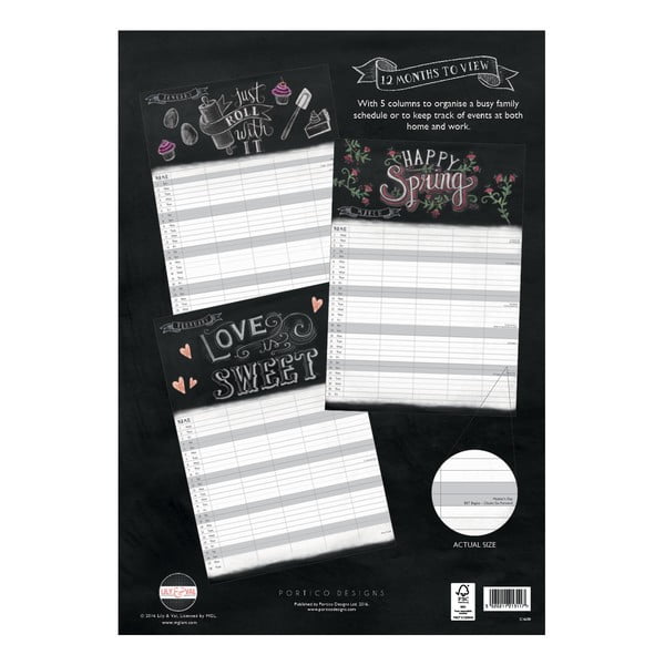 Kalendarz rodzinny A3 Portico Designs Lily & Val-image-1