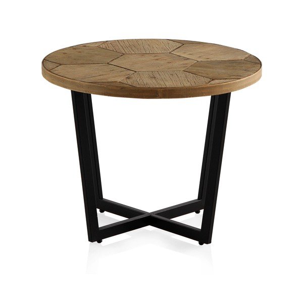 Stolik z czarną żelazną konstrukcją Geese Honeycomb, ⌀ 59 cm-image-2