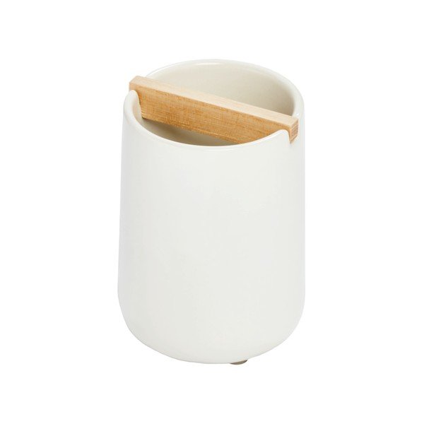 Biały ceramiczny kubek na szczoteczki iDesign Eco Vanity-image-2