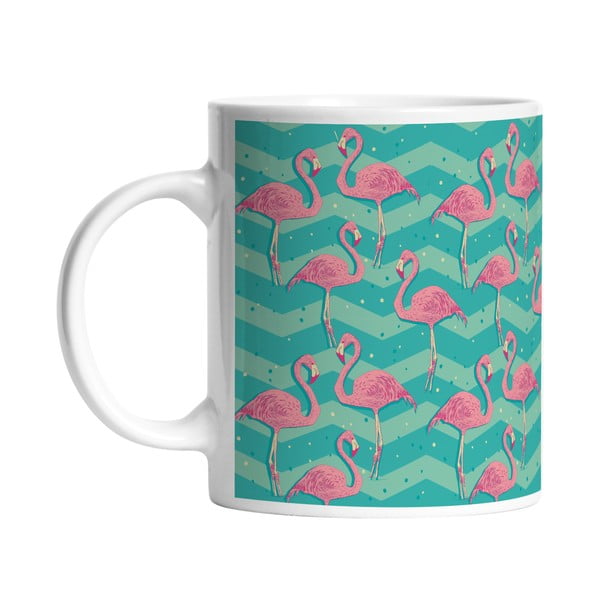 Ceramiczny kubek Flamingo Birds, 330 ml