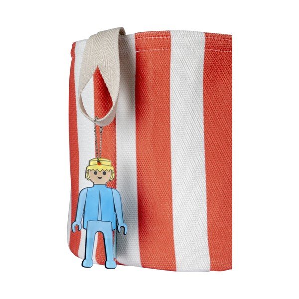 Czerwony tekstylny dziecięcy kosz na zabawki ø 30x28 cm Stripes – Playmobil-image-3