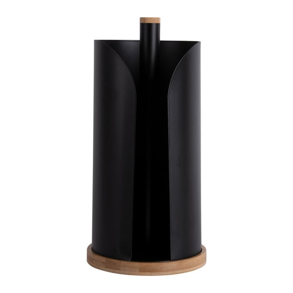Czarny bambusowy stojak na ręczniki kuchenne ø 15,5 cm  Bamboo Accent – PT LIVING