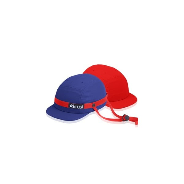 Kask rowerowy Krust blue/red/red z zapasową czapką, rozmiar M/L