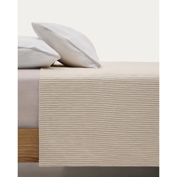 Beżowa żakardowa narzuta pikowana 240x260 cm Vindi – Kave Home