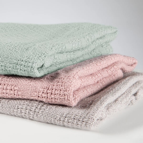 Zielony dzianinowy koc dziecięcy z bawełny organicznej 80x80 cm Lil Planet – Roba-image-1