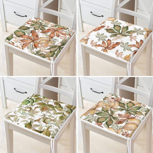 Poduszki na krzesła zestaw 4 szt. 40x40 cm Autumn – Mila Home-image-3