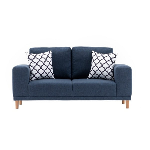 Ciemnoniebieska sofa Franz