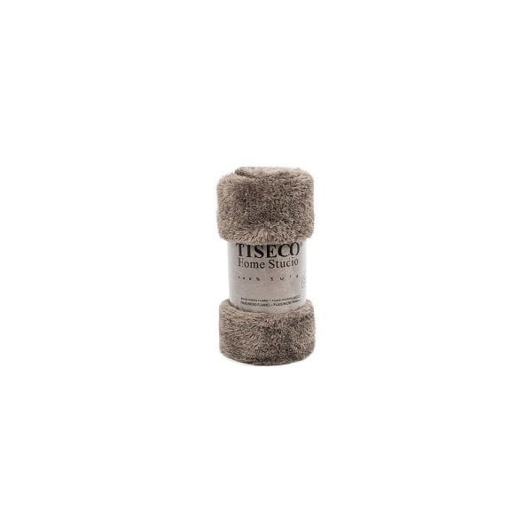 Szarobrązowy koc Tiseco Home Studio Fluffy, 150x200 cm
