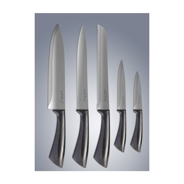 Czerwony blok z 5 nożami Vialli Design-image-4