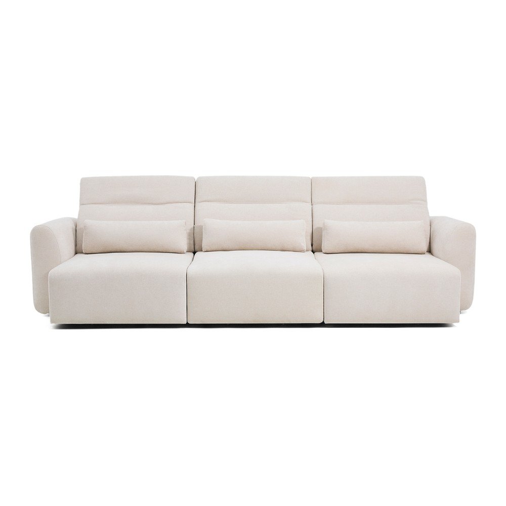 Beżowa częściowo rozkładana/rozkładana sofa z tkaniny szenilowej z szezlongiem 335 cm Lares – Kave Home (zdjęcie 6)
