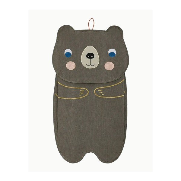 Brązowy tekstylny organizer wiszący Darling Bear – OYOY Mini