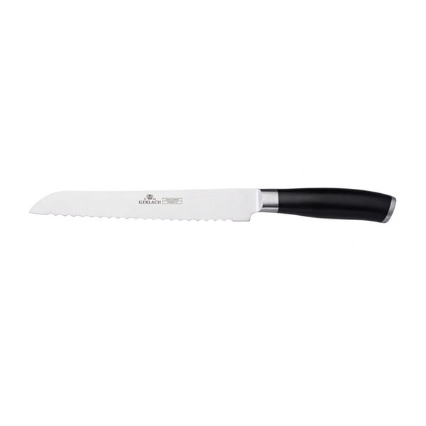 Nóż kuchenny do pieczywa z czarną rączką Gerlach, Ø 20 cm