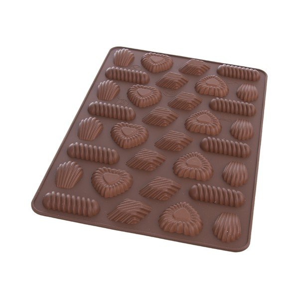 Brązowa silikonowa forma Orion Candy, 31x21 cm