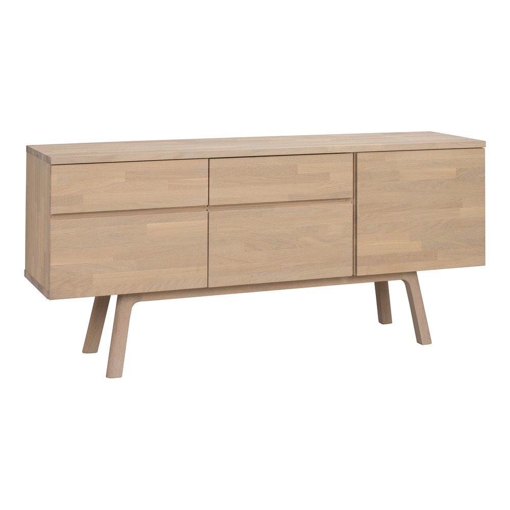 Komoda z litego drewna dębowego w jasnym naturalnym kolorze 170x77x42 cm Cleardale – Rowico