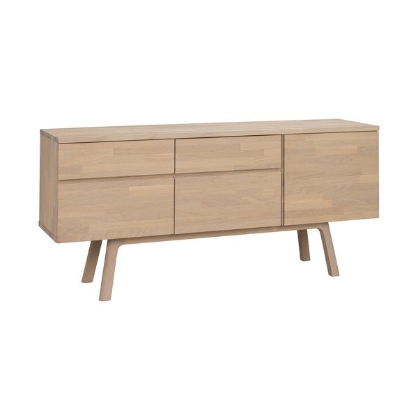 Komoda z litego drewna dębowego w jasnym naturalnym kolorze 170x77x42 cm Cleardale – Rowico