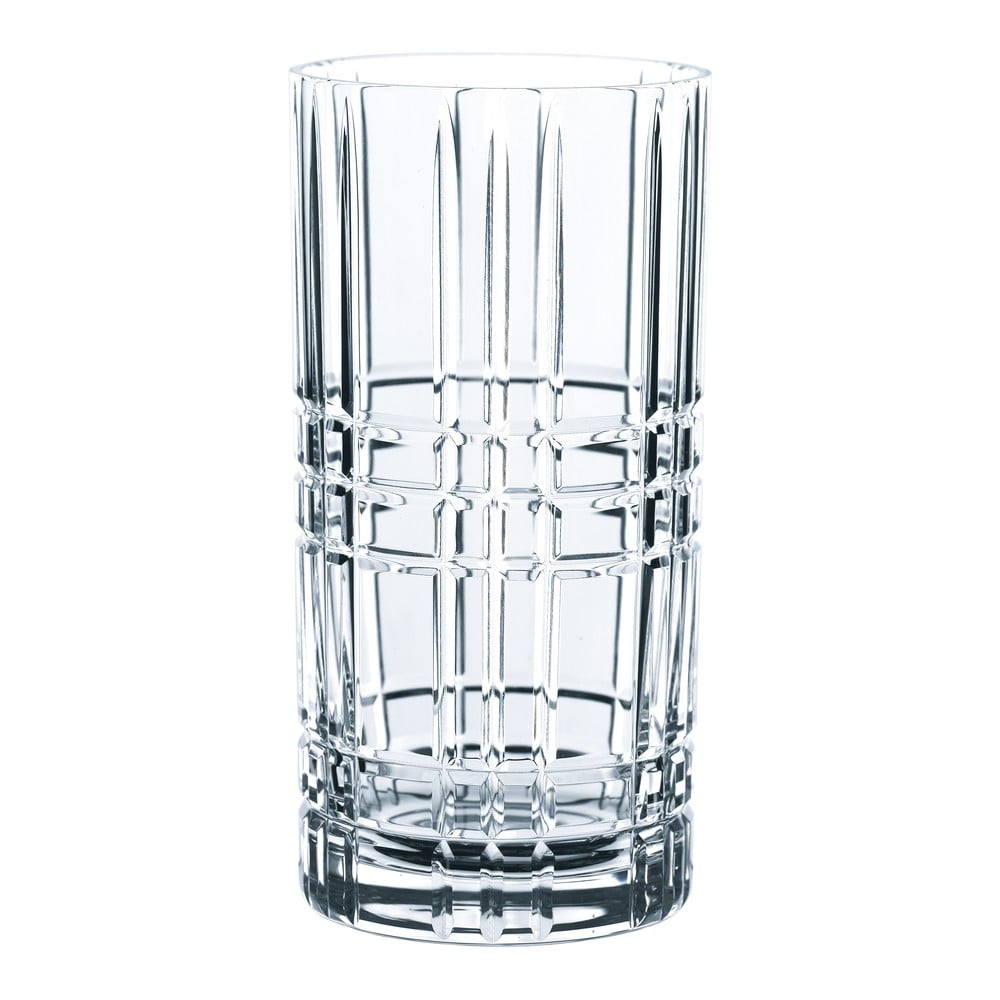 Zestaw 2 szklanek ze szkła kryształowego i foremki do lodu Nachtmann Long Drink, 350 ml