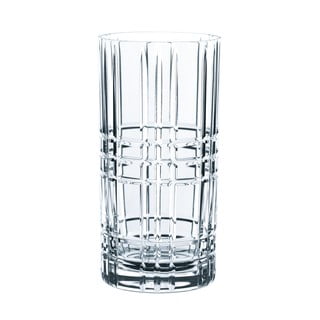 Zestaw 2 szklanek ze szkła kryształowego i foremki do lodu Nachtmann Long Drink, 350 ml