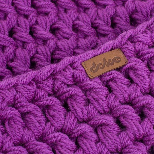 Fioletowy szalik/komin szydełkowy DOKE Lilo-image-1