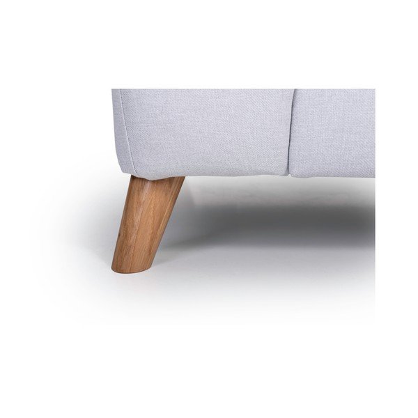 Jasnoszara sofa z szezlongiem po lewej stronie Scandic Lewis-image-4